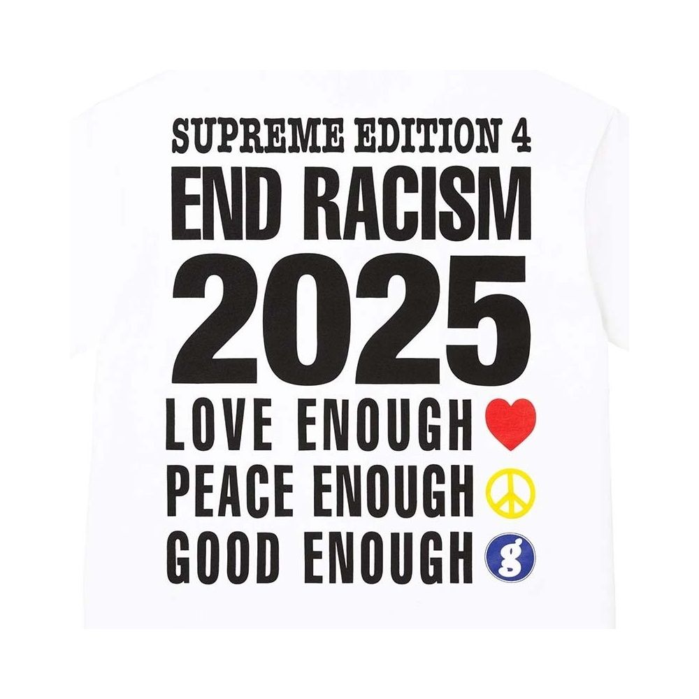 Supreme Goodenough End Racism Tee 短袖白色SS25T18-WE [台灣現貨