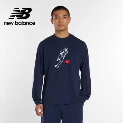 【New Balance】大谷翔平x長袖上衣_男性_深藍色_MT6129GVTNV