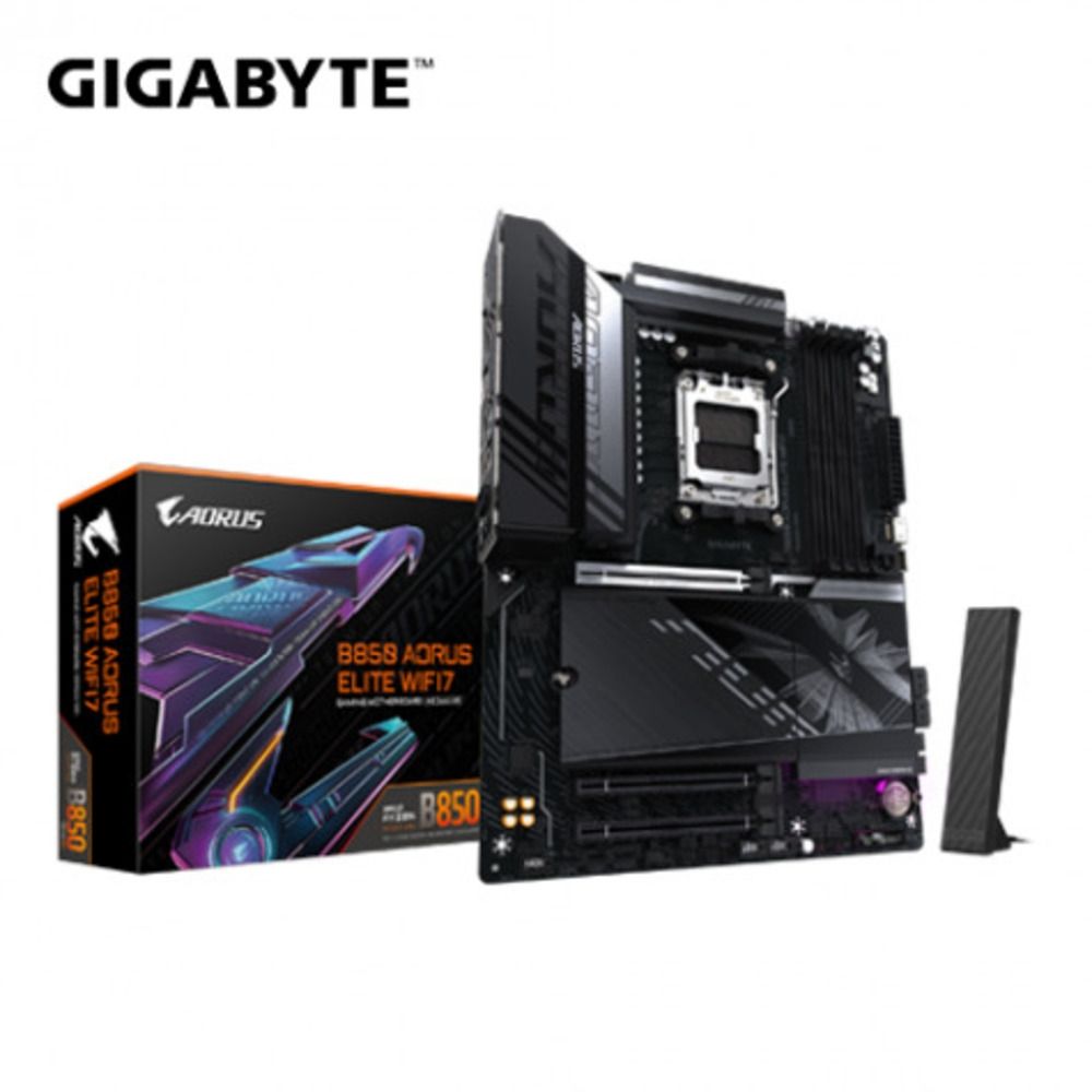 技嘉 B850 AORUS ELITE WIFI7(ATX/1H1P/Realtek 2.5Gb/Wi-Fi 7+BT 5.4/註冊五年保) (GIGABYTE技嘉科技)