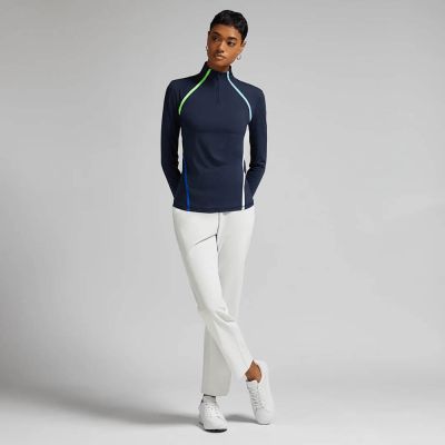 【G/FORE】COLOUR BLOCK SILKY TECH QUARTER ZIP PULLOVER 女士 拉鍊套頭衫 | 其他品牌 ...