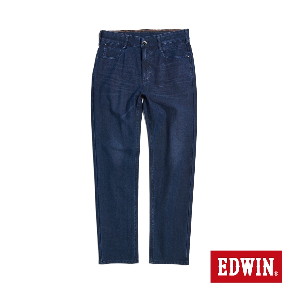 EDWIN 男裝 JERSEYS 迦績 冰河玉永久涼感中直筒牛仔褲-酵洗藍