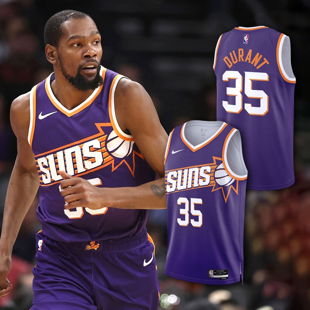 Nike 球衣Phoenix Suns 2023/24 NBA 紫橘太陽隊鳳凰城背心無袖吸汗