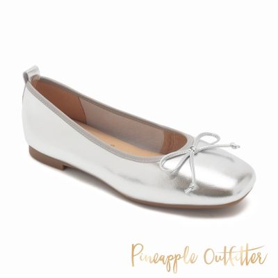 Pineapple-Outfitter-FREJA-自然調色平結娃娃鞋-銀色