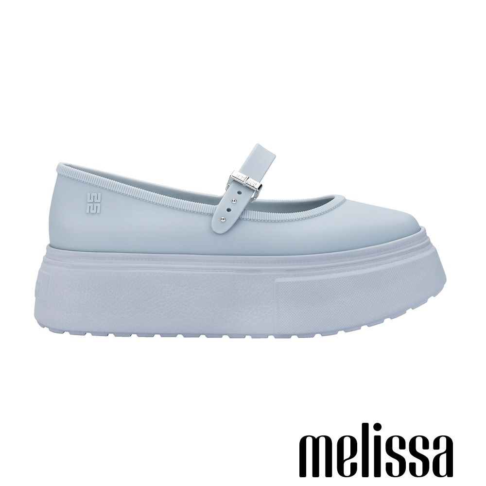 Melissa-圓頭厚底瑪莉珍鞋-藍色