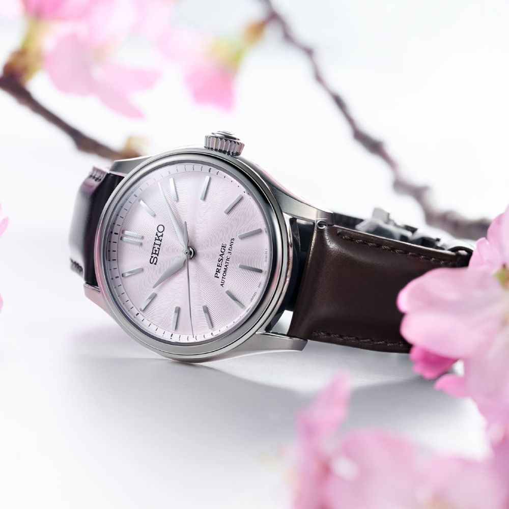 SEIKO 精工 Presage 經典系列 櫻色 限量版機械腕錶 男錶 女錶-38mm_6R51-00G0J.HCC003J1_SK043