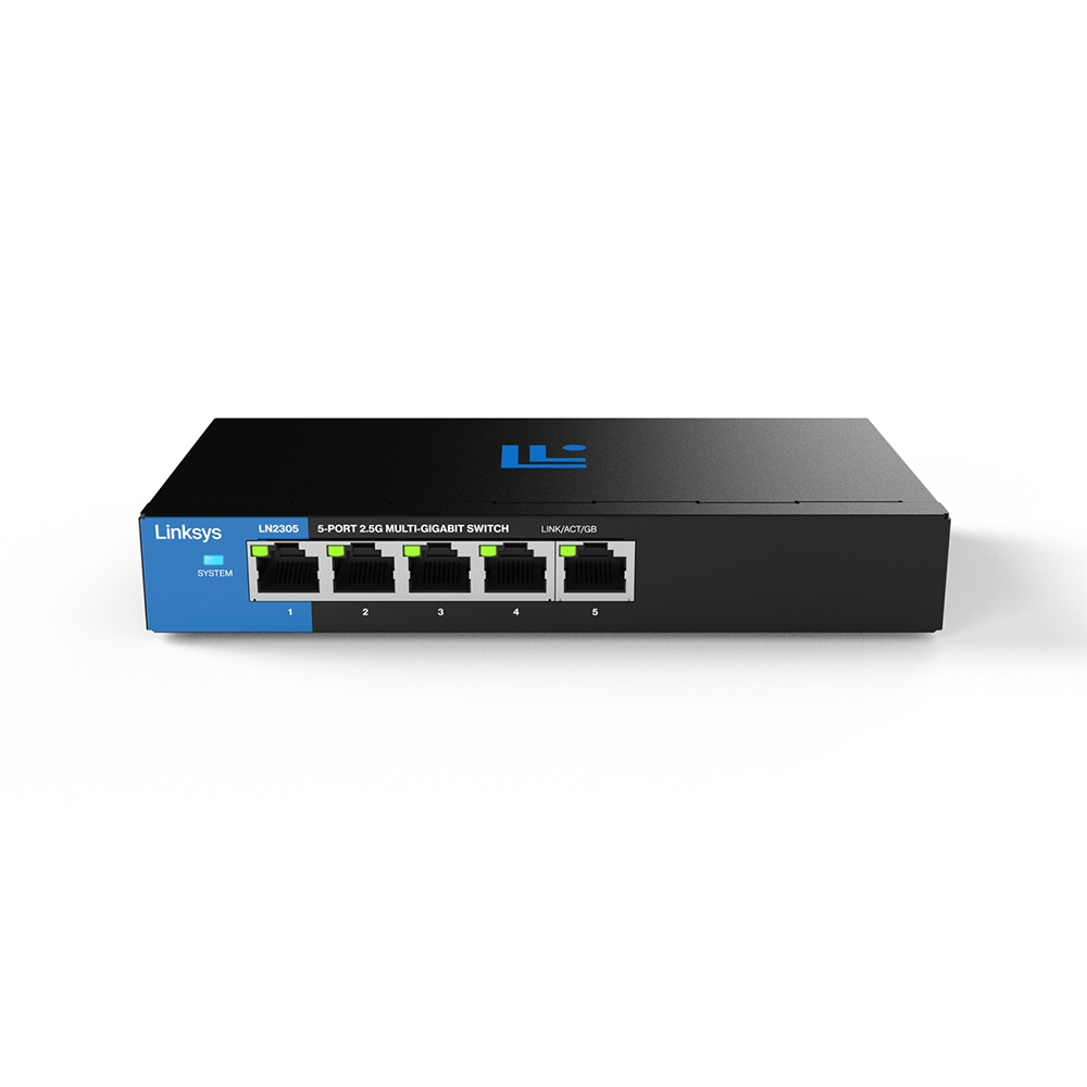 Linksys 5-Port 2.5G Multi-Gigabit 非網管型交換器 LN2305-AH