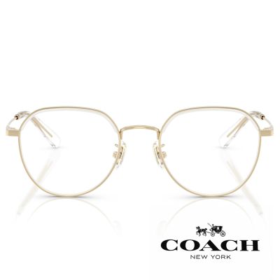 COACH鈦金屬 圓框光學眼鏡/金#HC5188TD 9464