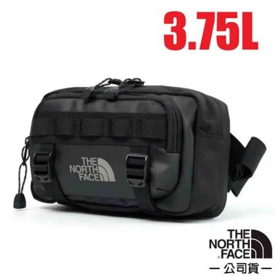 【The North Face】BASE CAMP LUMBER 防水耐磨腰包3.75L.單肩斜揹包.輕便隨身包.護照證件包/貼身隨行/ 8BK5-BIA 黑瀝灰