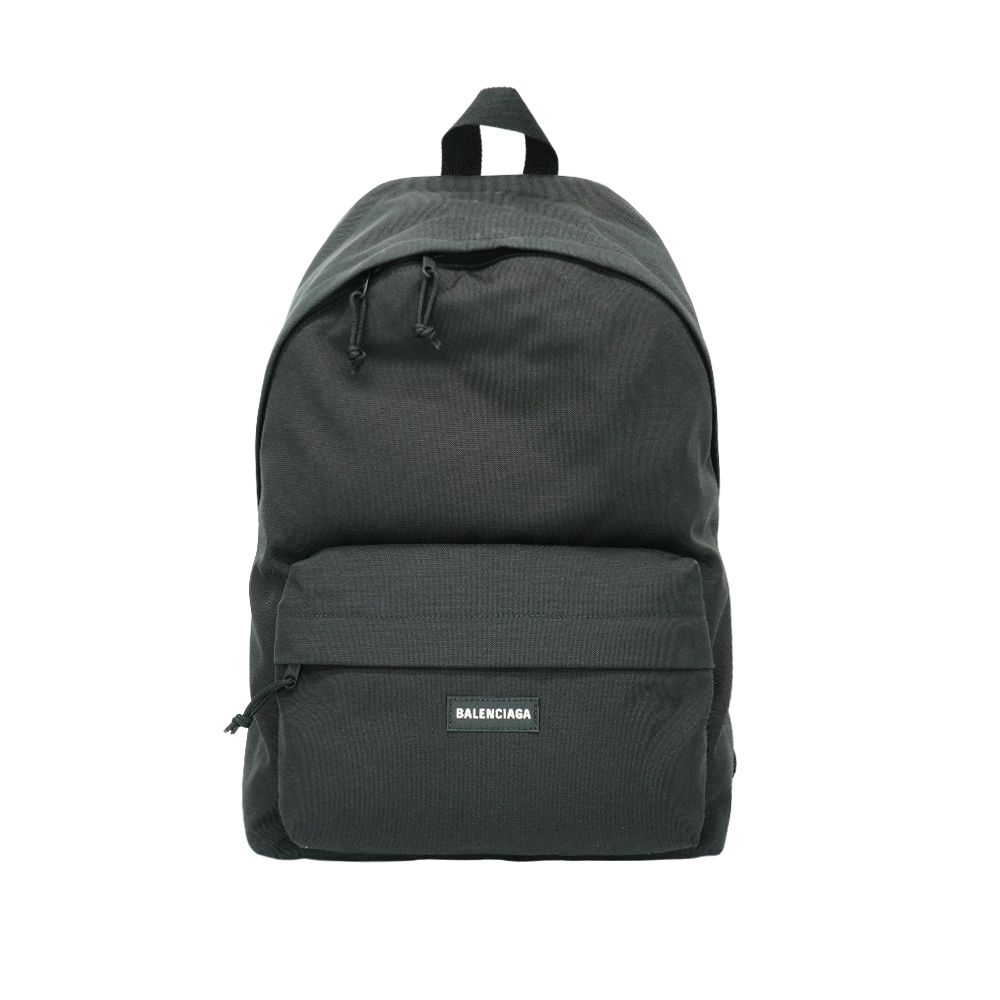 Balenciaga 巴黎世家 品牌logo尼龍後背包(503221-黑)