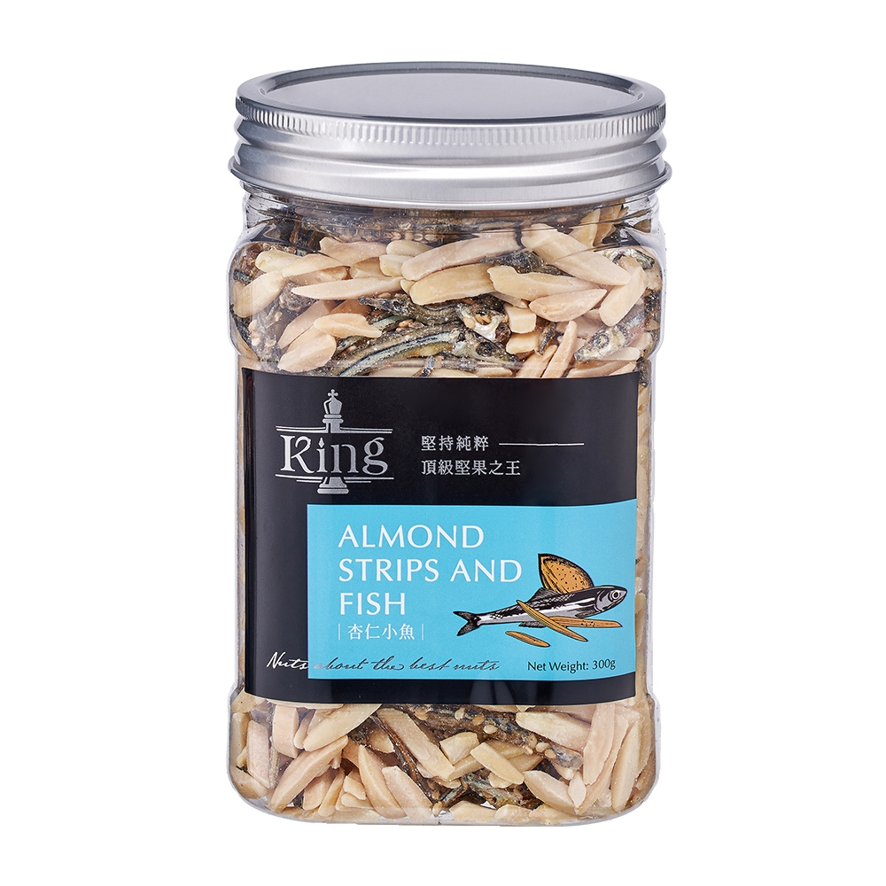 盛香珍 King堅果之王-杏仁小魚300g/罐