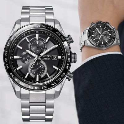 CITIZEN星辰 ATTESA系列 鈦金屬 光動能電波 計時腕錶 錶 手錶 送禮 42mm/AT8295-56E