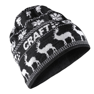 瑞典 Craft Retro Knit Hat 針織羊毛帽.彈性透氣保暖護耳帽 黑色