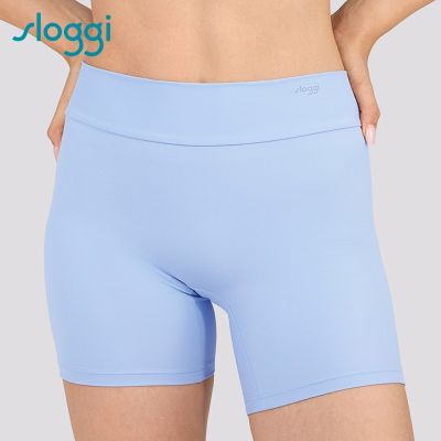 sloggi-GET ACTIVE 2.0簡約時尚運動系列 中腰單車褲 霧光藍