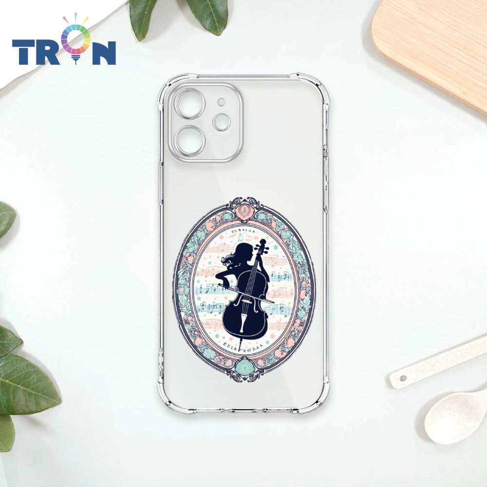 TRON IPhone 12 MINI 公主剪影風格透明殼 四角防摔 軟殼 手機殼