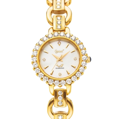 Ogival 愛其華 典雅茉莉水晶鑽珠寶錶 -多色任選