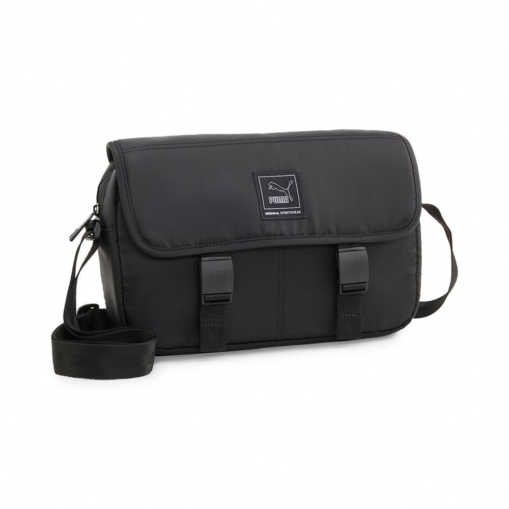 Puma 側背包Classic Elevated Woven Messenger Bag 黑隨行包肩背包
