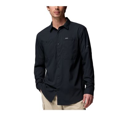 Columbia 哥倫比亞 男款超防曬UPF100快排長袖襯衫-Silver Ridge Utility II LS Shirt-黑色(UAE34650BK/KS)