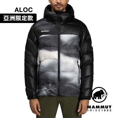 【Mammut長毛象】Gravity IN Hooded Jacket AF Men Grain 日系防潑水羽絨連帽外套 黑/白 男款 #1013-03260