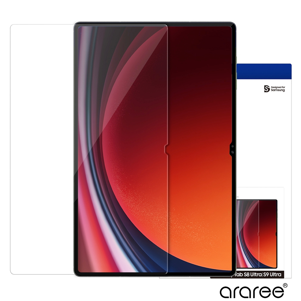 Araree 三星 Galaxy Tab S8 Ultra/S9 Ultra/S10 Ultra 平板強化玻璃螢幕保護貼