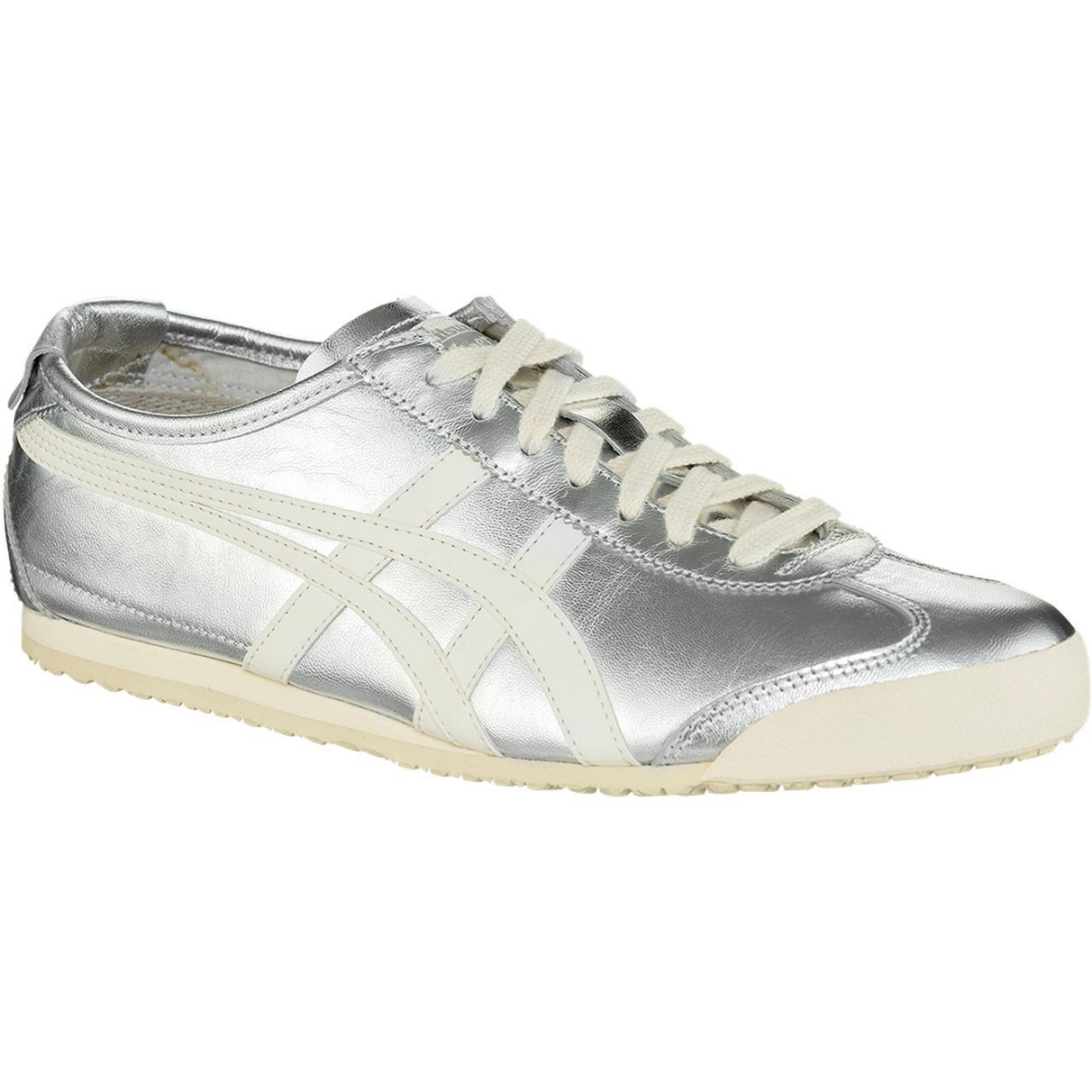 虎之介② 2本 Onitsuka Tiger 鬼冢虎MEXICO 66 銀色HCD-THL7C2-9399