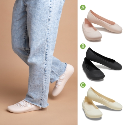 Crocs 卡駱馳 (女鞋) 布魯克林平底鞋-209384