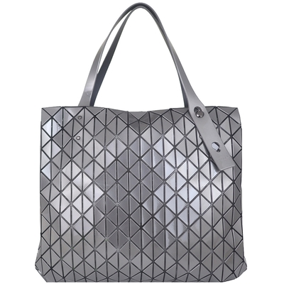 ISSEY MIYAKE 三宅一生 BAOBAO 鐵灰色三角菱格托特包