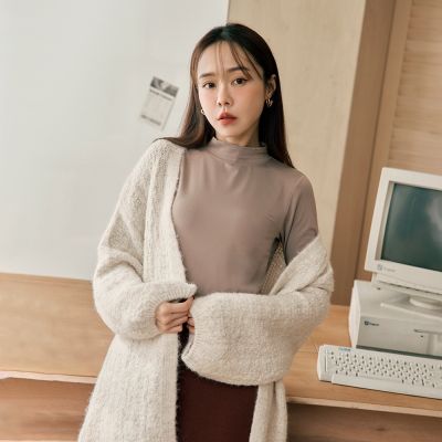 OB嚴選-13度Warm超進化輕磨毛彈力立領發熱衣《AB20838-》