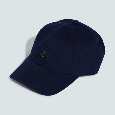 ADIDAS ORIGINALS愛迪達 阿迪達斯 三葉草 休閒帽-深藍色 SAMBA DAD CAP IX7497