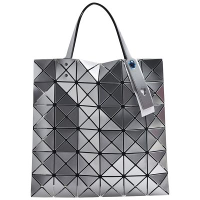 ISSEY MIYAKE 三宅一生BAOBAO幾何方格6X6手提包(銀色)