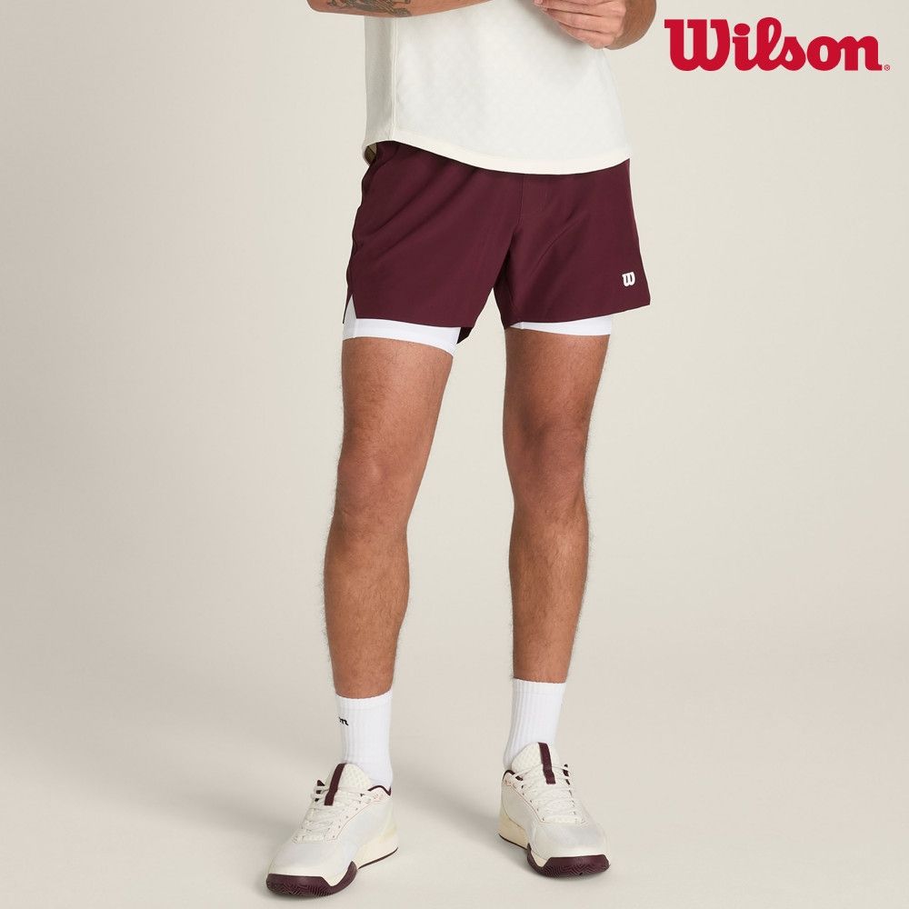 【Wilson威爾森】Tournament Short 7in Unlined 男款 服飾 短褲 皇家紅