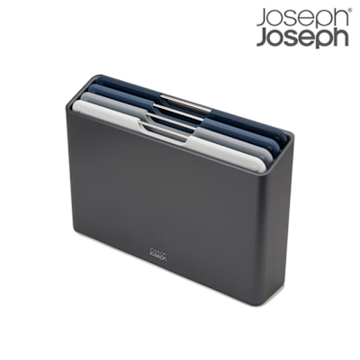 【Joseph Joseph】 Folio系列 砧板四件組-墨灰