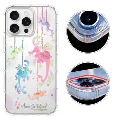 YOURS iPhone17/16/15/14/13/12系列 彩鑽防摔手機殼-海馬灣Air/16e/ProMax/Plus/mini/SE/XR