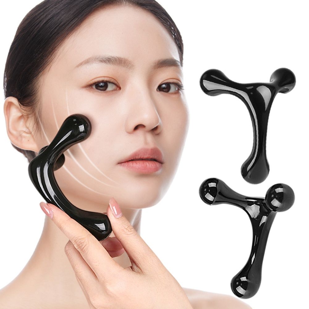 大友los2103實心黑色小型肩頸背部足底點壓點穴位按摩弓形手持滾輪按摩球| 鞋墊| Yahoo購物中心