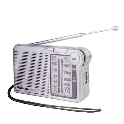 Panasonic 口袋型 收音機 RF-P155-S 手腕掛繩FM/AM【保固一年】