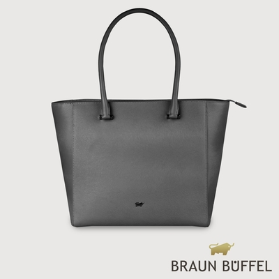 【BRAUN BUFFEL 德國小金牛】台灣總代理 依雅娜 肩包-黑色/BF853-57-BK