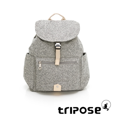 tripose MEMENTO巖紋帆布輕量後背包-大 (灰)