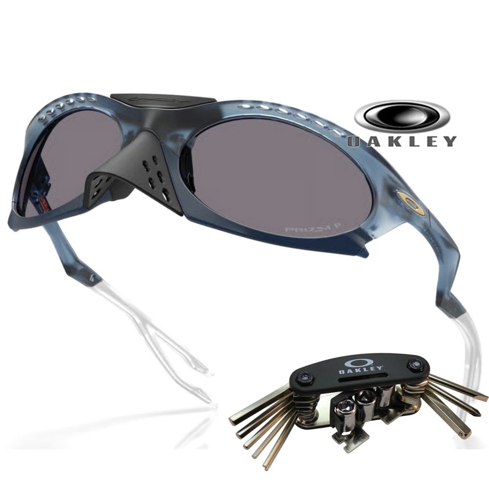 Oakley 奧克利 Plantaris 運動太陽眼鏡 可拆卸鼻罩 OO9437 09 Prizm偏光鏡片 公司貨(贈OAKLEY工具套組)