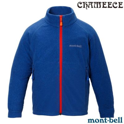 【mont-bell】幼童 CHAMEECE JACKET 輕盈保暖舒適刷毛外套.夾克 1114895 BL 藍