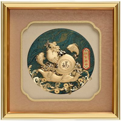 純金黃金畫金箔畫【古典四君子(梅蘭竹菊)】 | 開運畫作| Yahoo購物中心