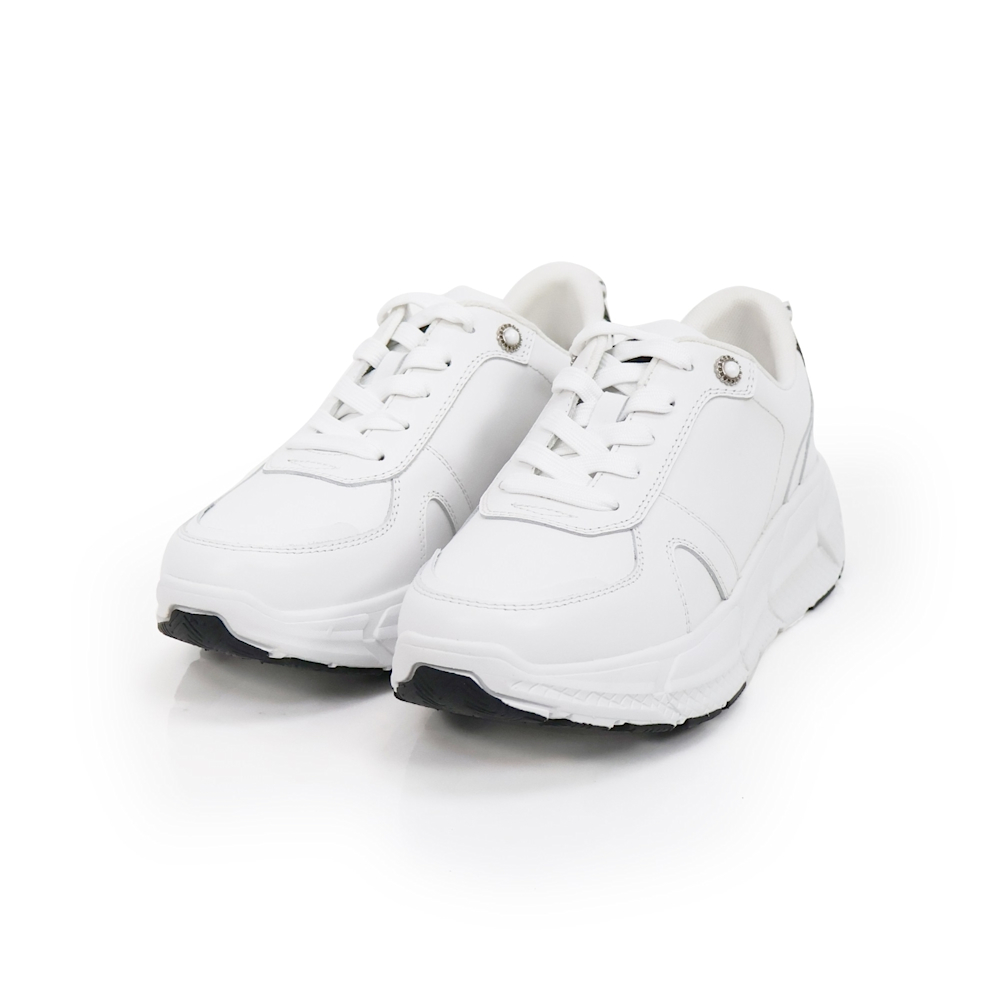 viina輕奢質感牛皮輕量厚底休閒雲朵鞋-白 (viina)