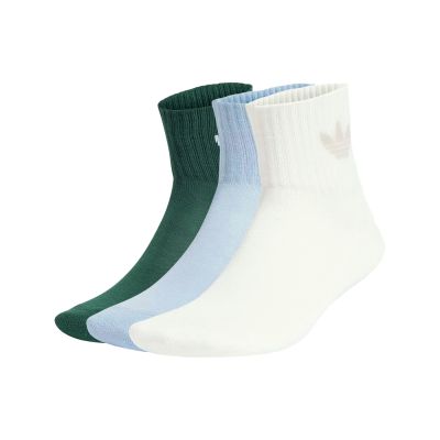 adidas 休閒襪 Mid Ankle 短襪 襪子 白 藍 綠 愛迪達 3雙入 JI9494