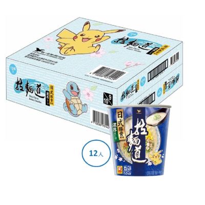 拉麵道 日式豚骨風味杯73gx12入/箱_寶可夢限定版