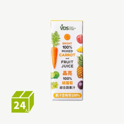 【北農嚴選】活力東勢胡蘿蔔綜合蔬果汁-兩箱組(24入/箱)(含運)