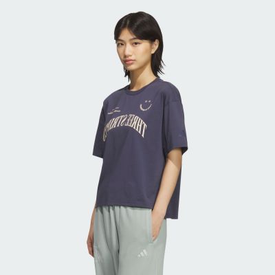 【adidas 愛迪達】 BRAND LOVE LOOSE FIT 短袖上衣 T恤 女 KF6149