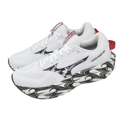 Mizuno 美津濃 慢跑鞋 Wave Rider 30 男女鞋 白 30週年紀念 緩震 運動鞋 J1GU2623-81