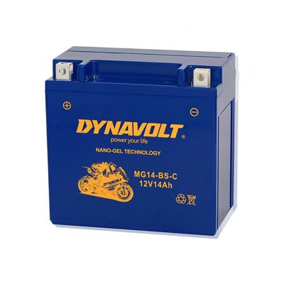 DYNAVOLT藍騎士MG14-BS-C等同YUASA湯淺YTX14-BS與GTX14-BS重機機車電池專用 保固一年