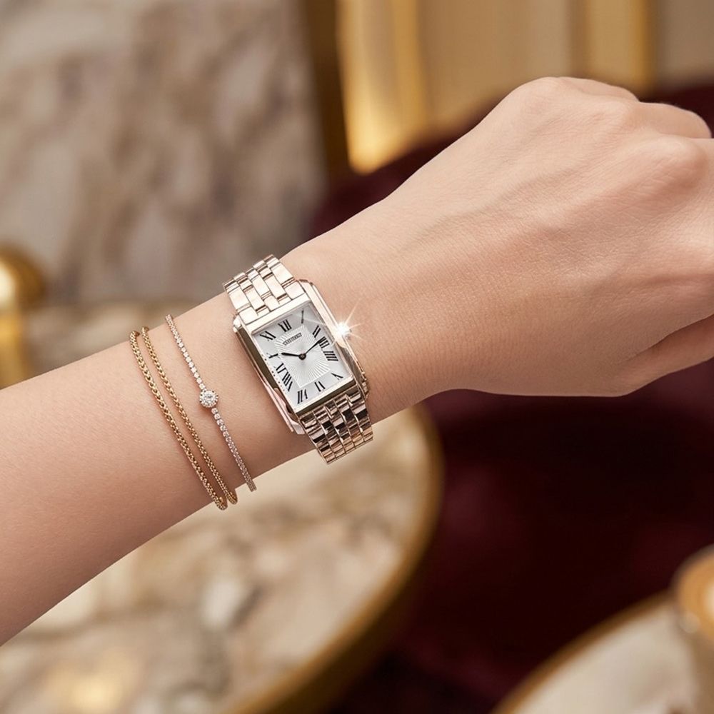 SEIKO 精工 CS系列 簡約方形 經典羅馬數字 時尚腕錶 女錶 手錶-4N30-00M0P.HGG002P1