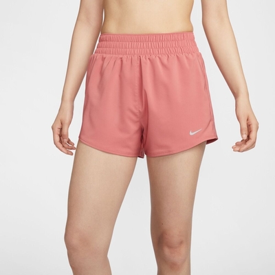 NIKE AS W NK ONE DF HR 3IN BR SHORT 女運動短褲-粉-DX6015634