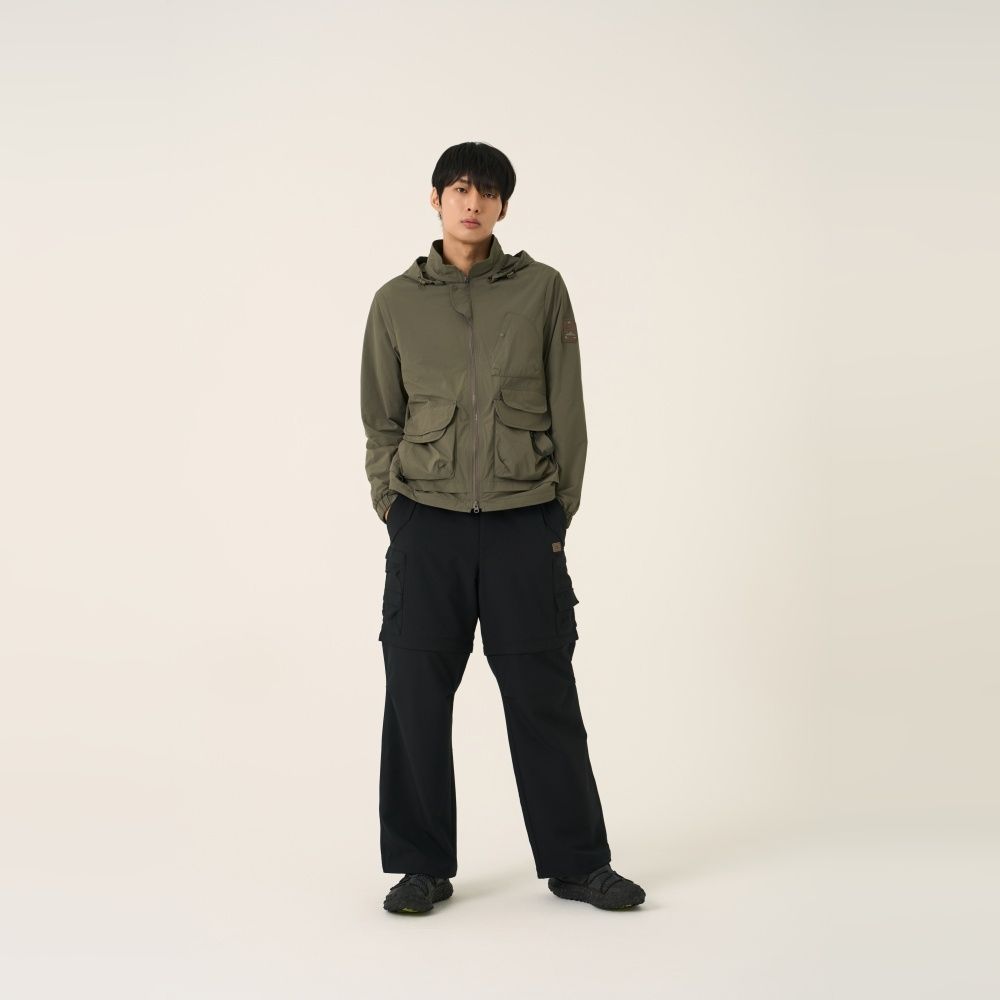 BBC EARTH 男 Detachable Hoodie Out Pockets Warm Jacket 可拆式連帽外套 灰卡其 BEMJWDP01950