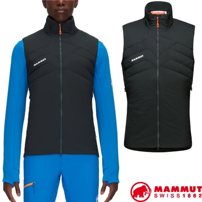 MAMMUT 長毛象 男 Rime Light IN Flex Vest 彈性防風保暖可壓縮背心 黑/幻影黑